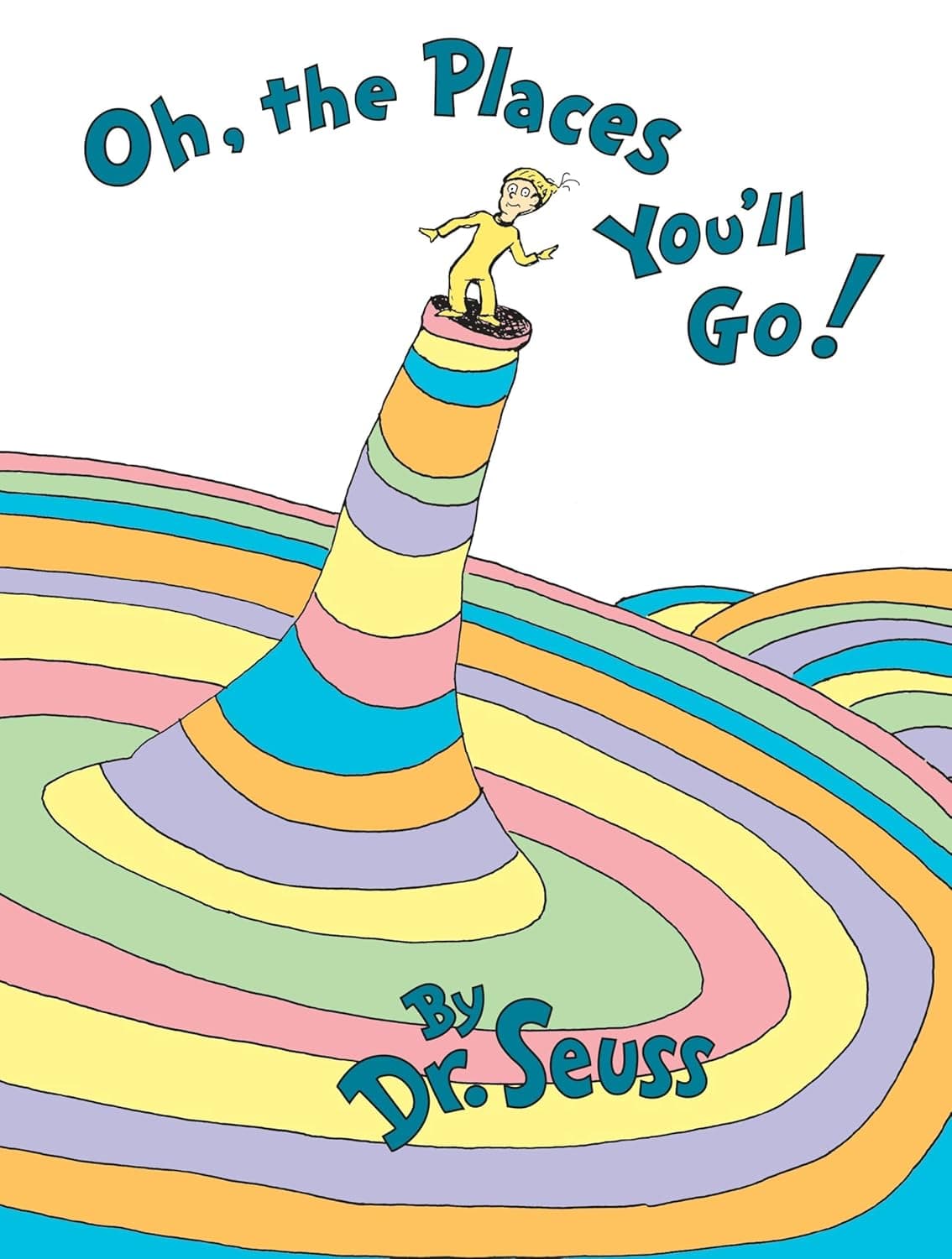 Book cover: Oh, The Places You'll Go! by Dr. Seuss