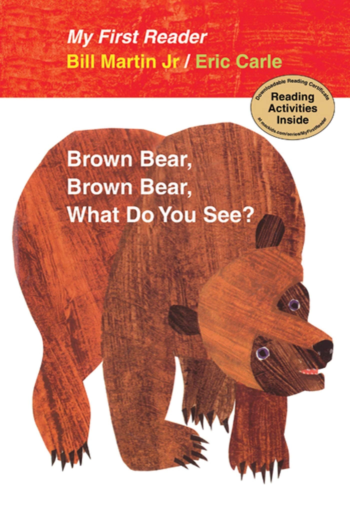 Book cover: Brown Bear, Brown Bear, What Do You See? by Bill Martin Jr.