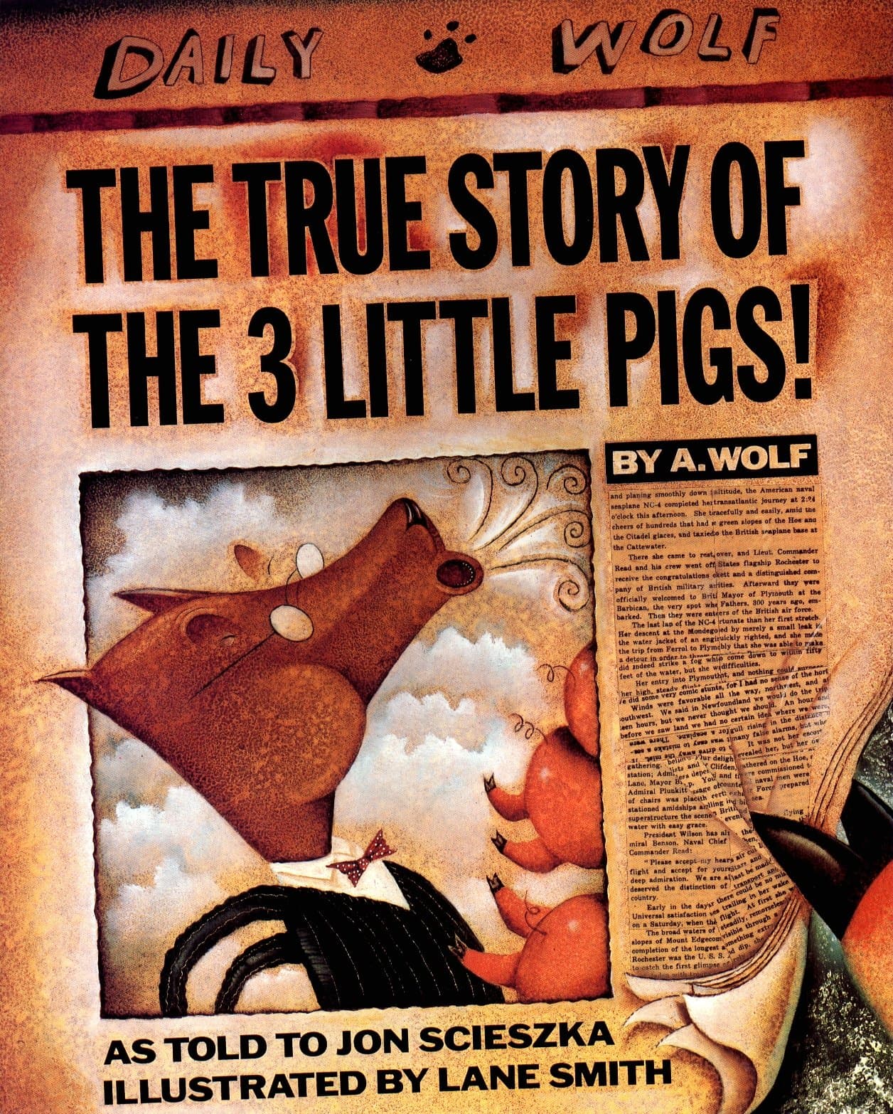 Book cover: The Three Little Pigs by Paul Galdone
