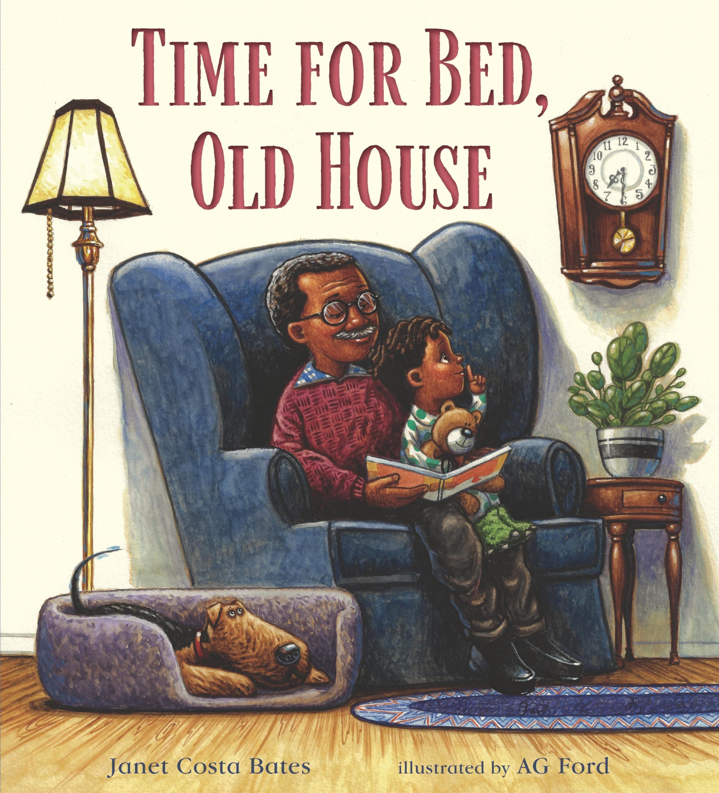 Time for Bed, Old House book cover by Janet Costa Bates