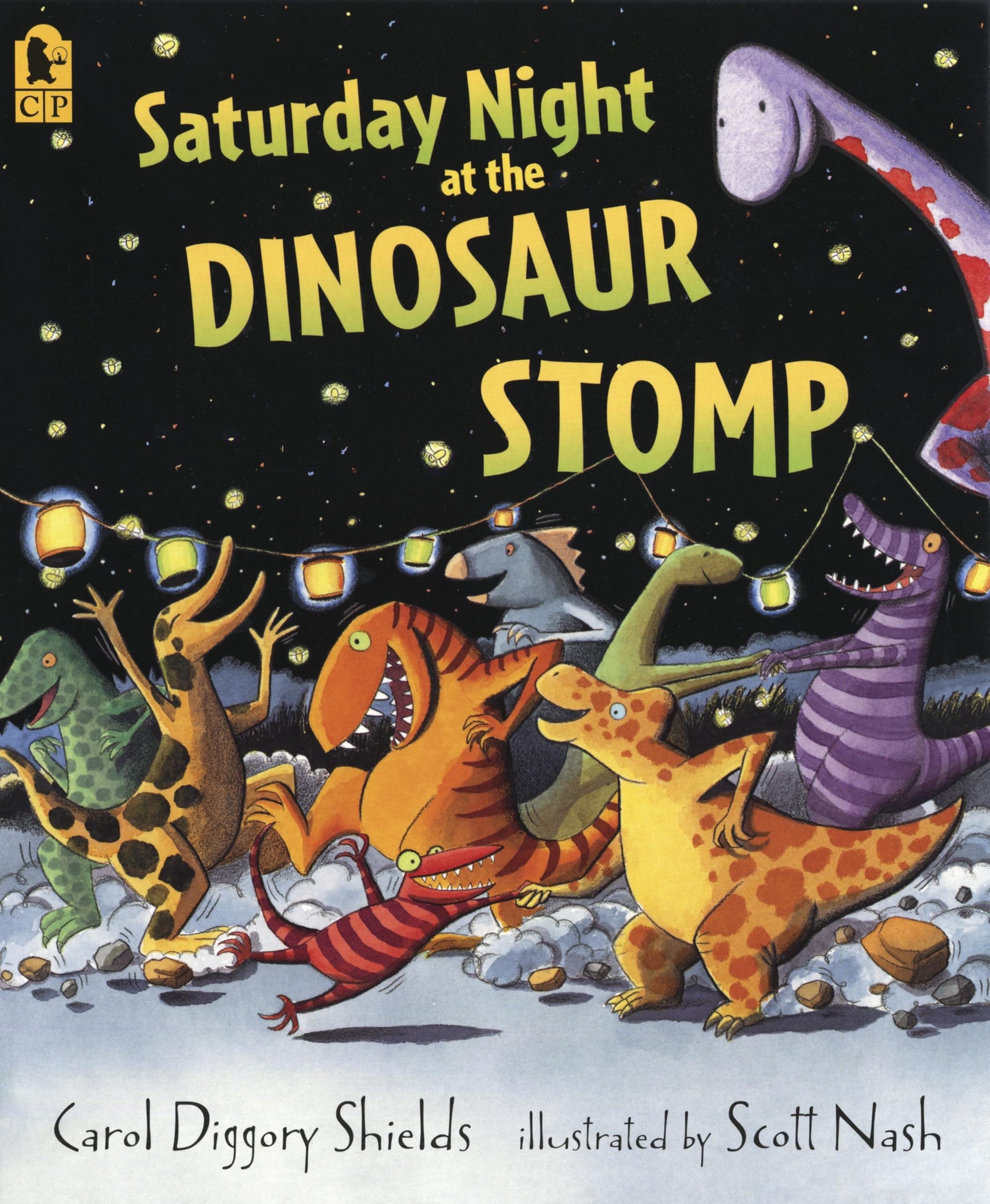 Book cover: Saturday Night at the Dinosaur Stomp by Carol Diggory Shields
