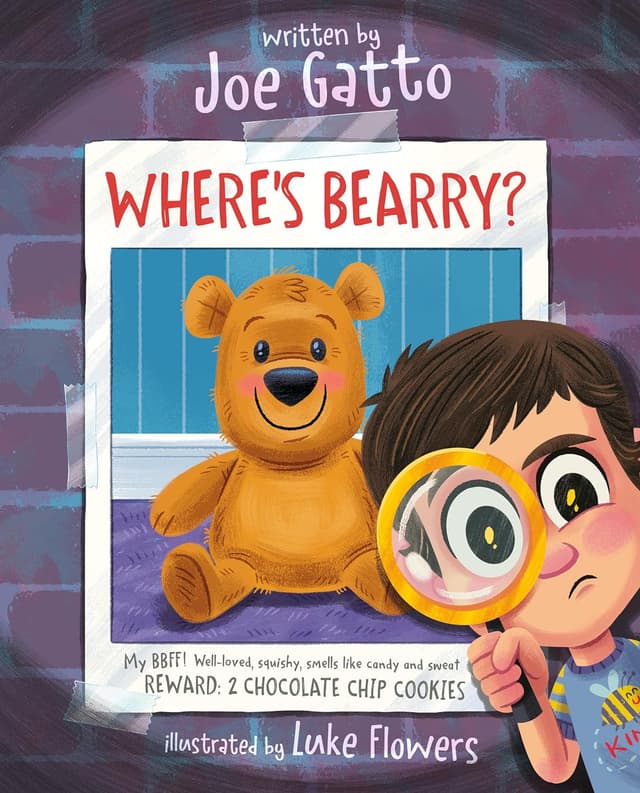 Where's Bearry? book cover by Joe Gatto
